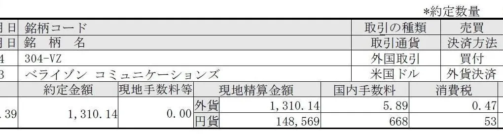 VZ(ベライゾン コミュニケーションズ)を購入 電気通信サービス補充